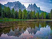 Lago Antorno, Misurina, Auronzo di Cadore, Belluno, Venetien,Italien, Sextner Dolomiten, Alpen, Dolomiten, Südeuropa, Europa