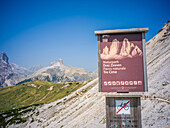 Drei Zinnen, Auronzo di Cadore, Belluno, Venetien, Toblach, Bozen, Trentino, Südtirol, Italien, Sextner Dolomiten, Alpen, Dolomiten, Südeuropa, Europa