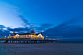  Deutschland, Mecklenburg-Vorpommern, Usedom, Ahlebck, Seebrücke 