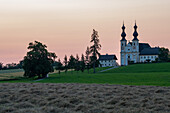  Parish Church Marie Bühel in the evening light in Salzburg, Austria 