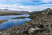 Namenlose Seen am Arctic Circle Trail nahe der Equalugaarniarfik-Hütte, Distrikt Sisimiut, Grönland