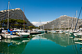  High-rise apartments by the sea, Marina Baie des Anges, Villeneuve-Loubet, Provence Alpes Côte d&#39;Azur, South of France, France 