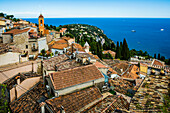  Mountain village above the sea, Roquebrune, Roquebrune-Cap-Martin, near Monaco, Cote d&#39;Azur, Alpes-Maritimes, Provence-Alpes-Cote-d&#39;Azur, Southern France, France 