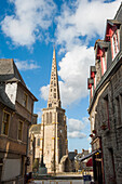 Cathedral St Tugdual, Treguier,Cotes-d'Armor department,Region of Brittany,France,Europe