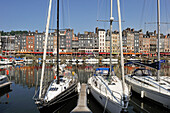 Hafen von Honfleur, Calvados-Abteilung, Region Basse-Normandie, Nordwestfrankreich, Westeuropa