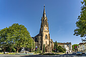  The Sacred Heart Parish Church in the spa town of Bad Kissingen, Lower Franconia, Bavaria, Germany 