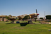 P40B Kitty Hawk aircraft downed in WWII, discovered in 2012 and restored by the Egyptian Air Force, Alamein Military Museum Egypt