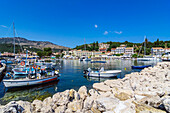  Views of the village of Kassiopi on Corfu, Greece 