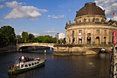 Germany, Berlin, Bode Museum, Spree River, boat, 