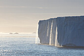  Waterfall at the Brasvellbreen glacier on the Austfonna ice cap, Svalbard, Norway 