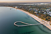 Blick auf die Seebrücke, Timmendorfer Strand, Schleswig-Holstein, Deutschland