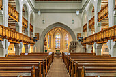  Interior of the Church of Peace in the Anger Altkötzschenbroda, Kötzschenbroda, Radebeul, Saxony, Germany 