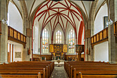  Interior of the Protestant Frauenkirche in Meissen, Saxony, Germany 