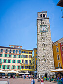 Torre Apponale, Piazza III Novembre, Riva del Garda, Gardasee, Trient, Trentino, Südtirol, Oberitalien, Italien, Alpen, Dolomiten, Südeuropa, Europa
