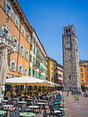  Piazza III Novembre, Torre Apponale, Riva del Garda, Lake Garda, Trento, Trentino, South Tyrol, Northern Italy, Italy, Alps, Dolomites, Southern Europe, Europe 