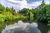  Canal or Spreewaldfließ in the Spreewald near Lübbenau / Spreewald, Brandenburg, Germany 