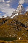  Schweiz, Wallis, Zermatt, Matterhorn, Gipfel, Schwarzsee, See,  