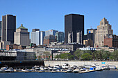  Kanada, Quebec, Montreal, Skyline, Marina,  