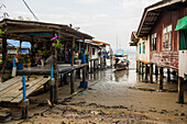  Fisherman&#39;s huts, Koh Mook, Krabi Province, Trang, Southern Thailand, Andaman Sea, Thailand 