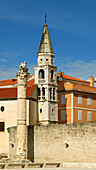  Kroatien, Zadar, Säule der Schande, St. Elias Kirche,  
