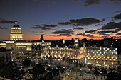 Cuba, Havana, Capitolio Nacional, Gran Teatro, Hotel Inglaterra, skyline, 