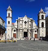 Cuba, Havana, Plaza de la Catedral, Cathedral, 
