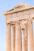 Colums of the Parthenon in Athenian Acropolis