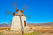 Traditional windmill, Fuerteventura, Canary Islands, Spain