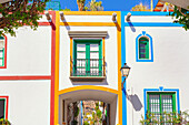 Colourful houses, Puerto de Mogan, Gran Canaria, Canary Islands, Spain