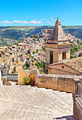 Ragusa Ibla view from Santa Maria delle scale church, Ragusa Ibla, Ragusa province, Sicily, Italy