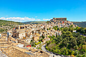 Elevated view of Ragusa Ibla, Ragusa Ibla, Ragusa province, Sicily, Italy