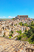 Elevated view of Ragusa Ibla, Ragusa Ibla, Ragusa province, Sicily, Italy