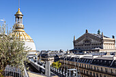  Paris, view from the terrace of the Printemps Haussmann department store to one of the domes 
