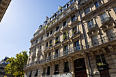 Paris, Fassade eines alten Hauses in Le Marais