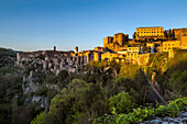  Sorano at blue hour, Tuscany, Italy 