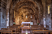 In der Kirche Santo Stefano in Assi, Umbrien, Italien