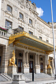  Sweden, Stockholm, Swedish National Theatre, Kungliga Dramatiska Teatern, entrance portal with stairs 