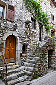 Bystreet in the perched village Tourrettes-sur-Loup.Alpes-Maritimes department,Provence-Alpes-Cote d'Azur region,southeast of France,Europe.