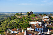 North part of the perched village of Monsaraz outside the walled city, Municipality of Reguengos de Monsaraz, Alentejo region, Portugal, southwertern Europe