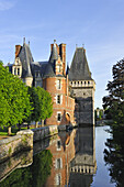 Chateau de Maintenon by the Eure river, Eure-et-Loir department , Centre-Val de Loire region, France, Europe