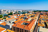 Rundblick auf Zadar vom Glockenturm der Kathedrale St. Anastasia, Kroatien