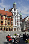 Market Square and Town Hall, Memmingen, Allgäu, Bavaria, Germany 