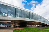  Rolex Learning Center, architectural firm SANAA, École polytechnique fédérale de Lausanne, EPFL, Lausanne, Canton of Vaud, Switzerland 