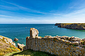 Barafundle Bay, Pembrokeshire, Wales, Großbritannien