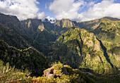  Mountains on Madeira with clouds, Portugal 
