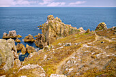 Pointe du Van rock cape at Cap-Sizun, Finistere, Brittany, France 