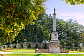  Colonne de Juillet (July Column) in the Jardin du Thabor in Rennes, Ille-et-Vilaine, Brittany, France 