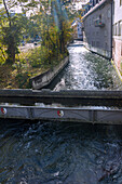 Lech Canals, Lower Fountain Works, Augsburg, Swabia, Bavaria, Germany 