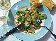 Spinach Salad with Chicken Breast