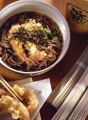 Noodles with baked Shrimp